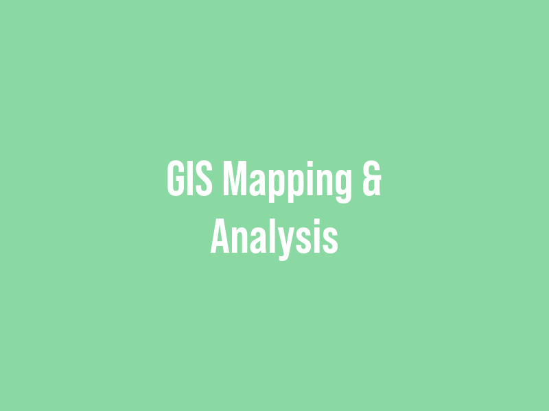 GIS Mapping & Analysis