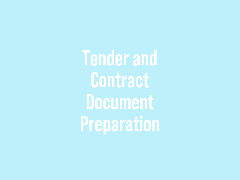 Tender and Contract Document Preparation